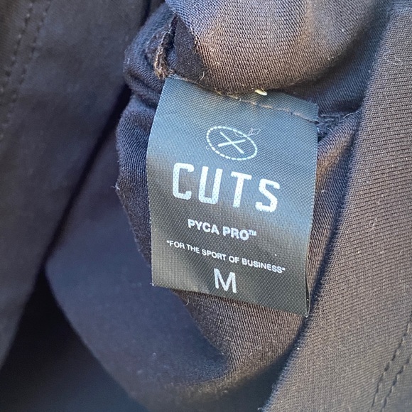 cuts curved hem long sleeve henley - Picture 3 of 4